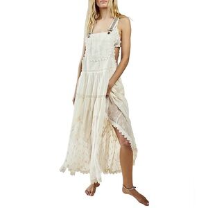 White Floral Embroidered Bohemian Skirtall